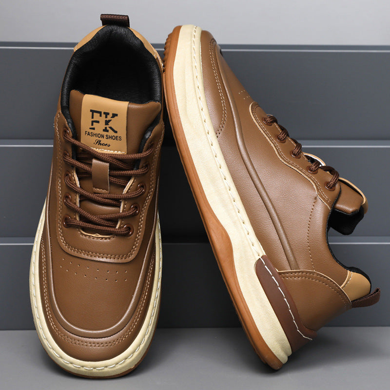 Fashionable Versatile Breathable Casual Shoes With A Soft Sole Lace Up Design And Round Toe