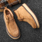 Mens Genuine Leather Suede Kangaroo Shoes Suede Martens Boots