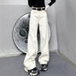 Womens Casual Loose-fitting Slimming Straight-leg Wide-leg Pants