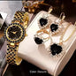 Watch Colorful Crystals Quartz Jewelry Suit