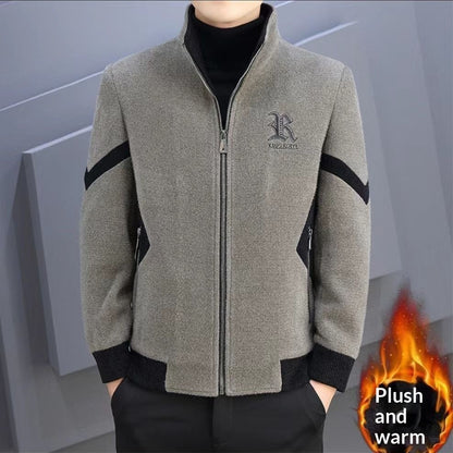 Mens Stylish Wool Casual Warm Coat