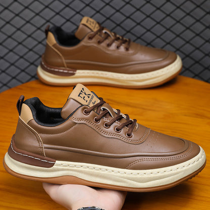 Fashionable Versatile Breathable Casual Shoes With A Soft Sole Lace Up Design And Round Toe