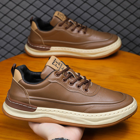 Fashionable Versatile Breathable Casual Shoes With A Soft Sole Lace Up Design And Round Toe