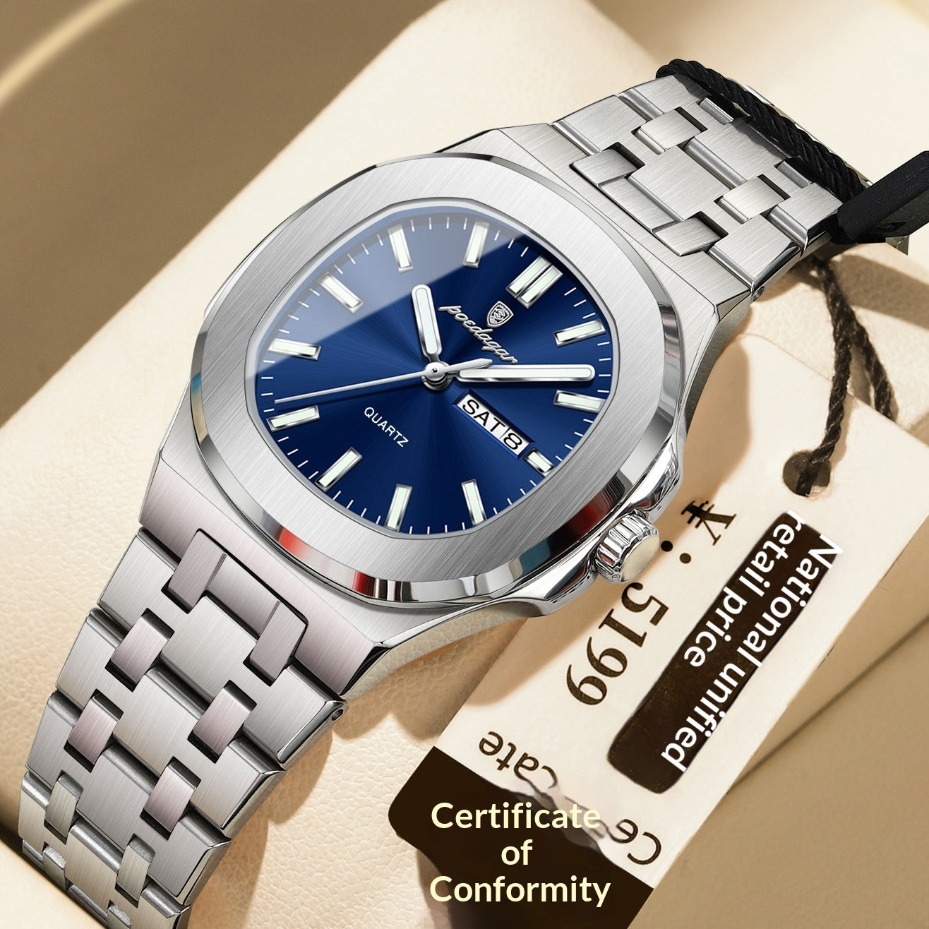 Ultra-thin Watch With Waterproof And Luminous Features