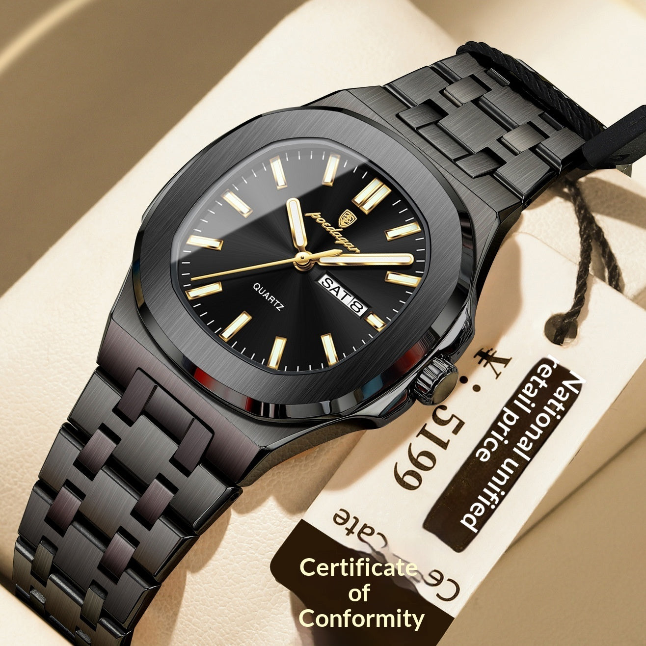 Ultra-thin Watch With Waterproof And Luminous Features
